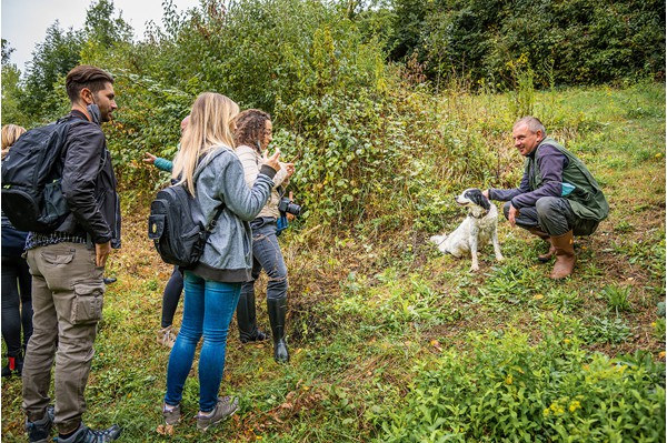 San Miniato Tuscany truffle hunting experience truffle, cooking and wine tasting